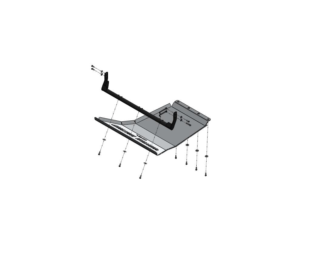 Underbody skid plate Sump guard Al.VW Amarok