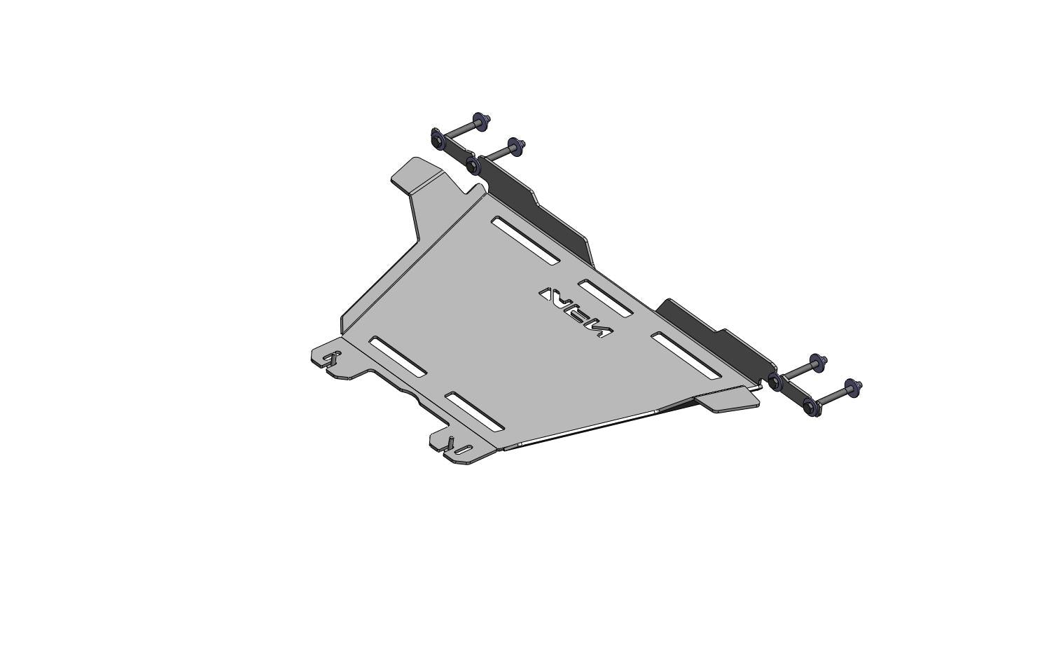Gear box skid plate Al. Toyota Hilux Revo