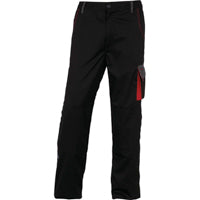 Delta plus calças trabalho D-MACHT.XXL Preto/Verme
