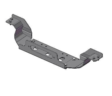 Winch mount for OEM bumper M. Pajero V80