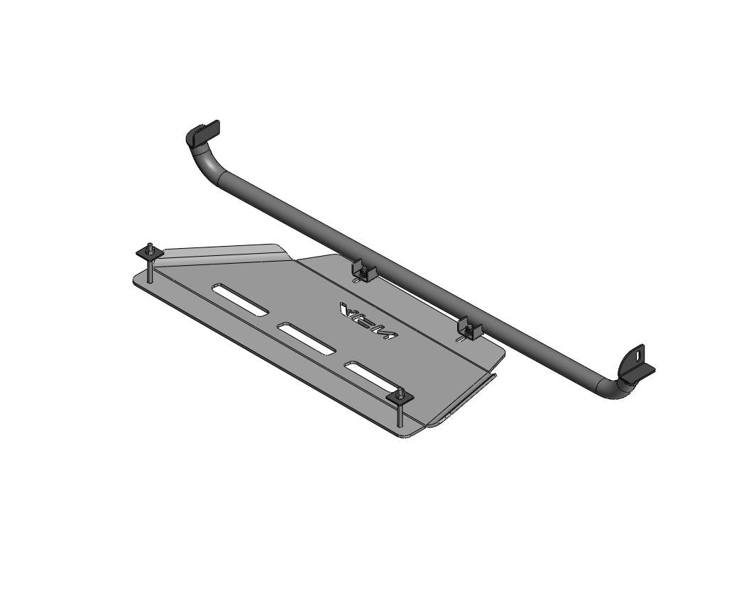 Transfer box skid plate Al. Toyota LC 200