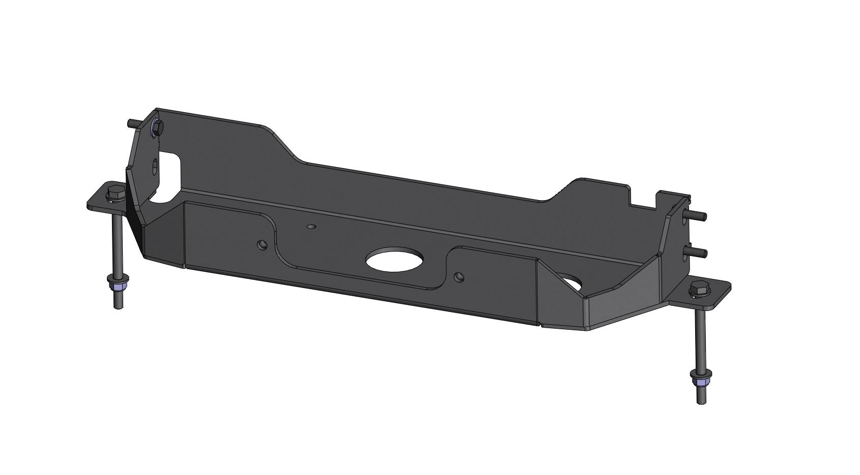 Winch mount plate for original bumper Toyota LC HZJ76/78/79