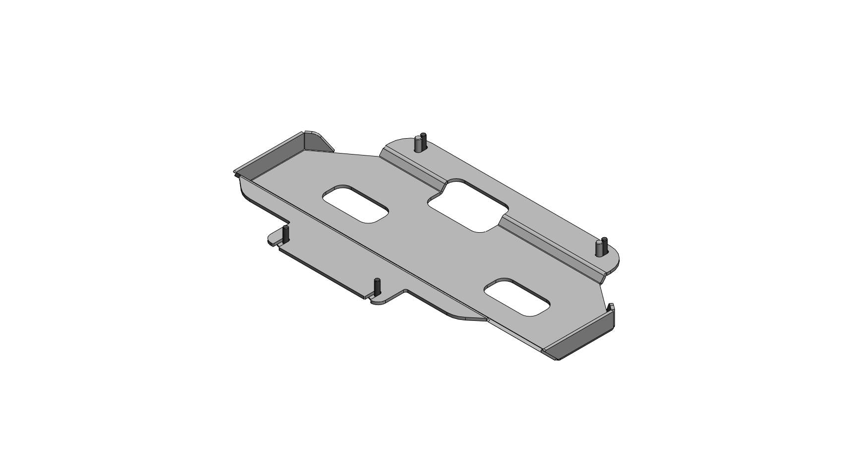 Sump guard skid plate al.D-Max DC 2nd/3rd gen.