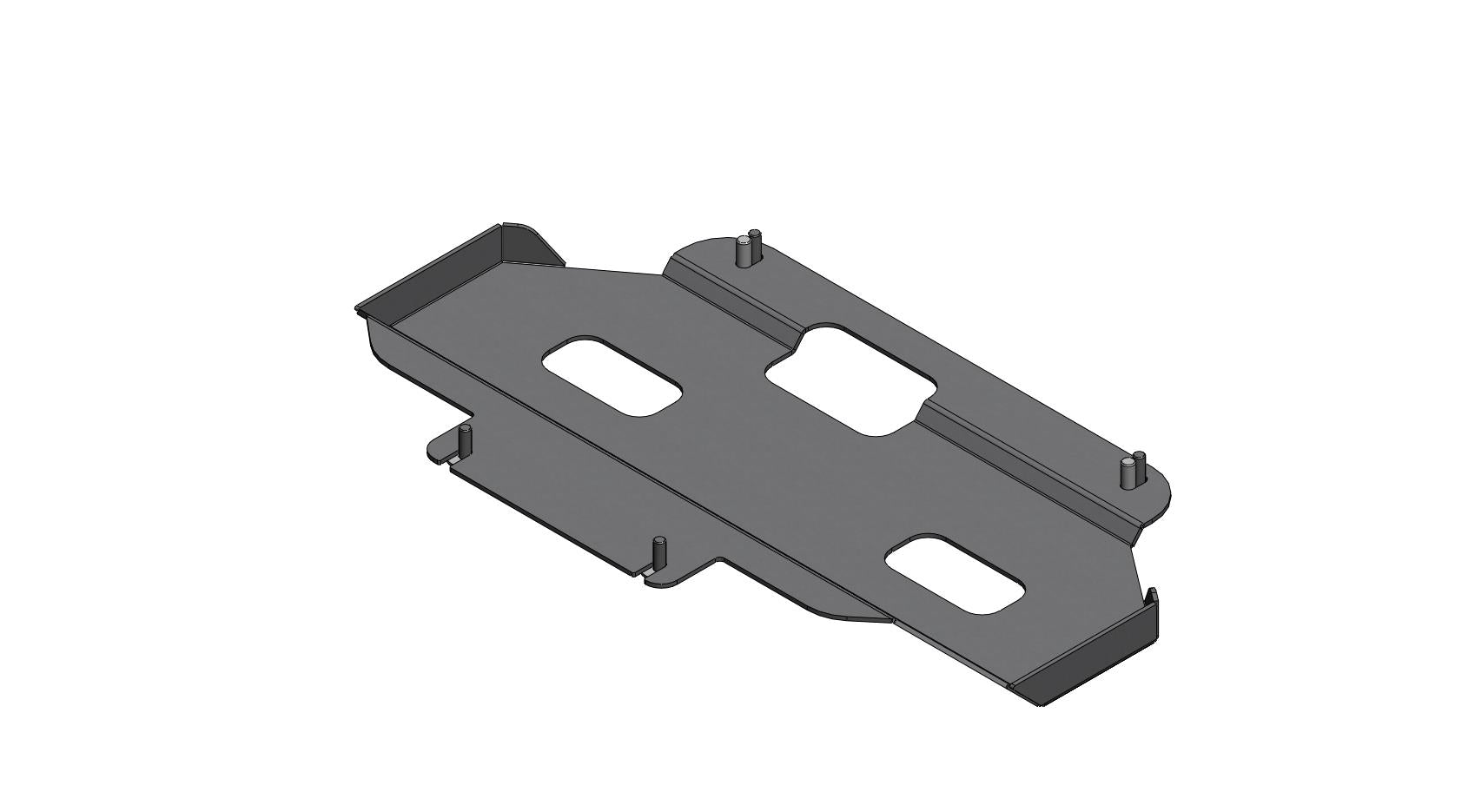 Sump guard skid plate steel D-Max DC - 2nd