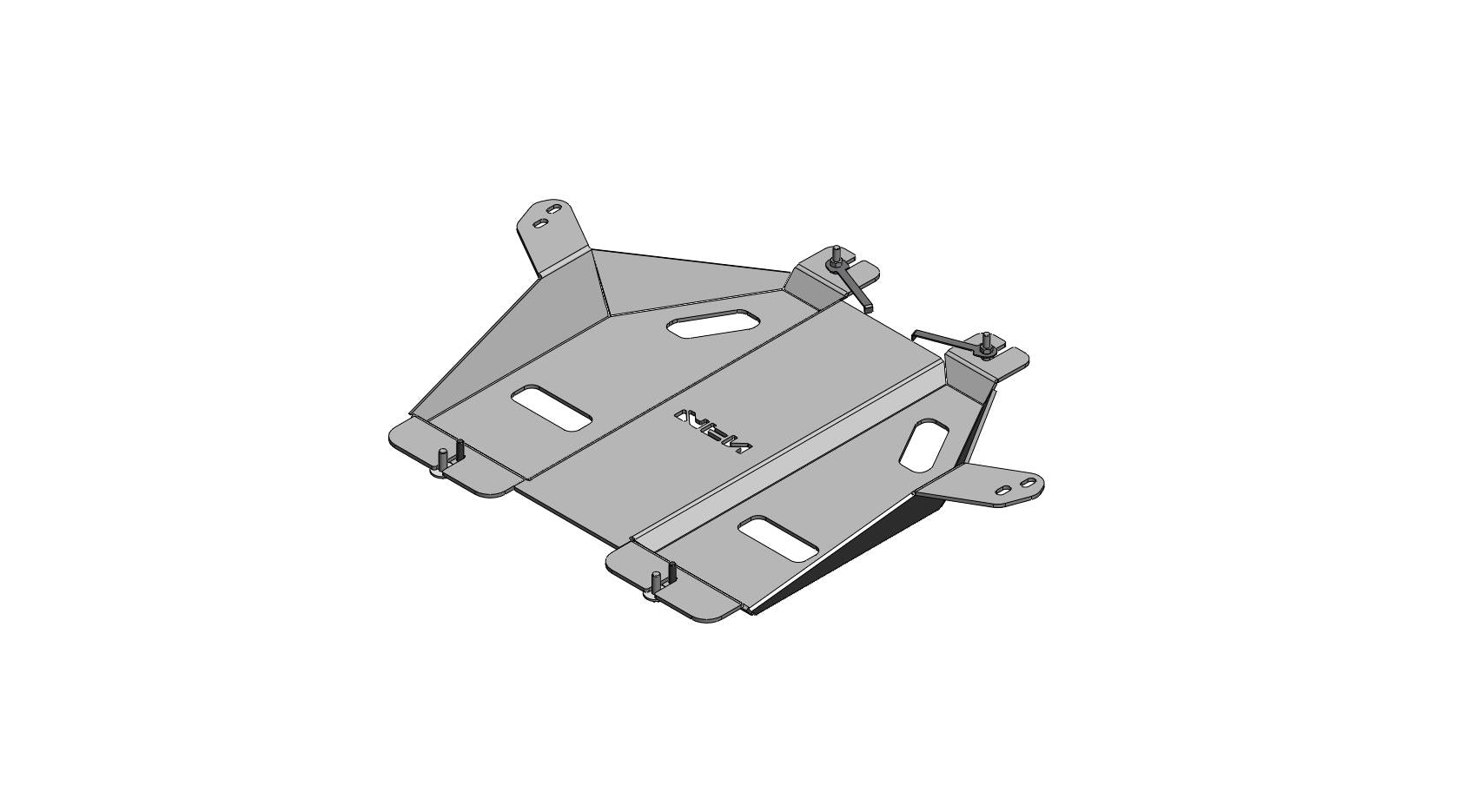 Gear box skid plate Al. D-Max DC 2nd/3rd gen.