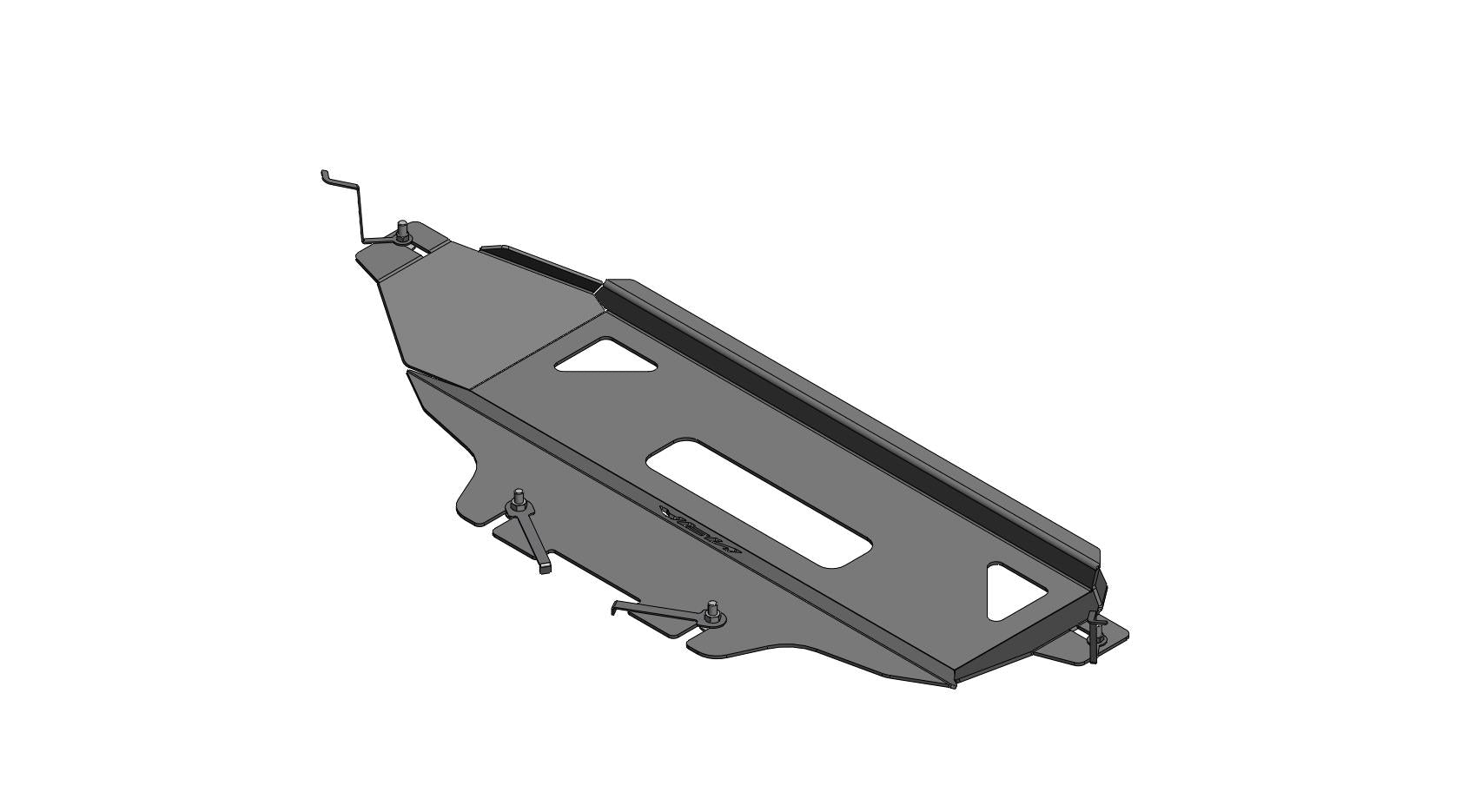 Transfer box skid plate steel D-Max DC - 2nd. gen.