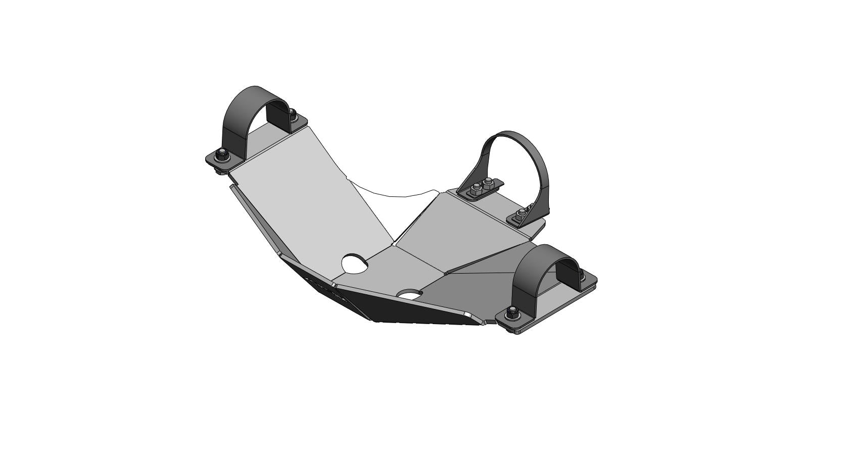 Rear skid plate - Al. VW Amarok