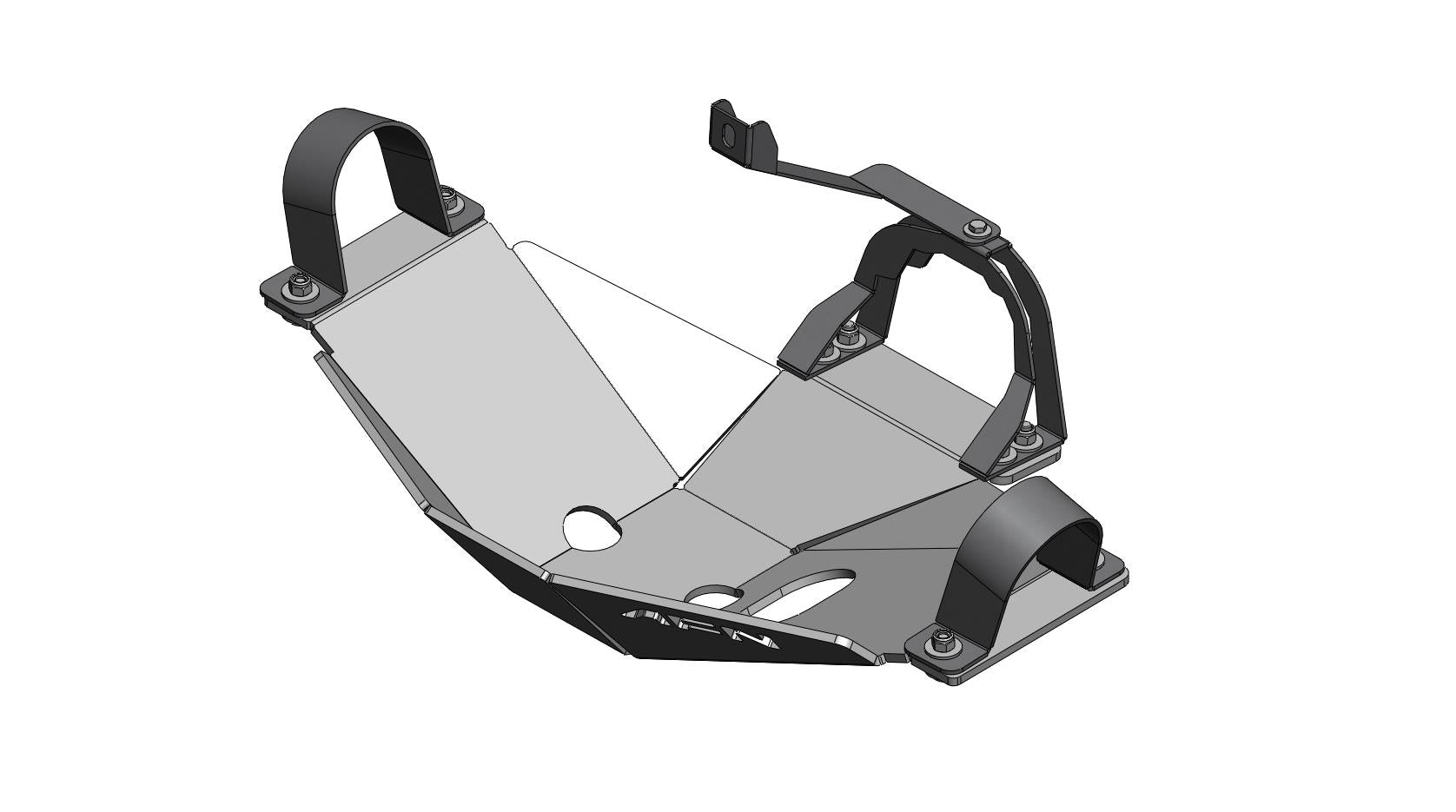 Rear skid plate - Al. Mitsubishi L200 Triton 2015