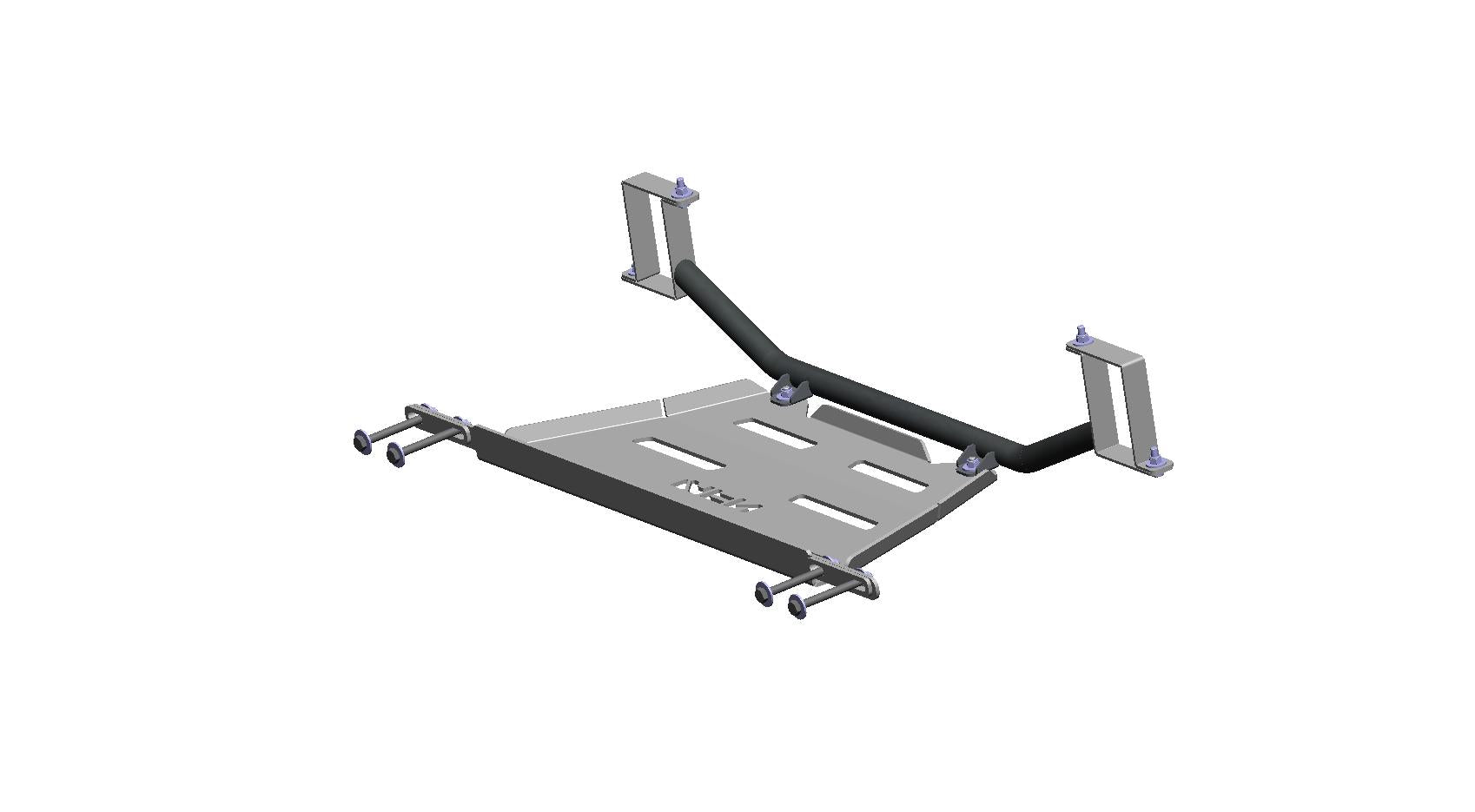 Transfer box skid plate Al. Toyota Hilux Revo