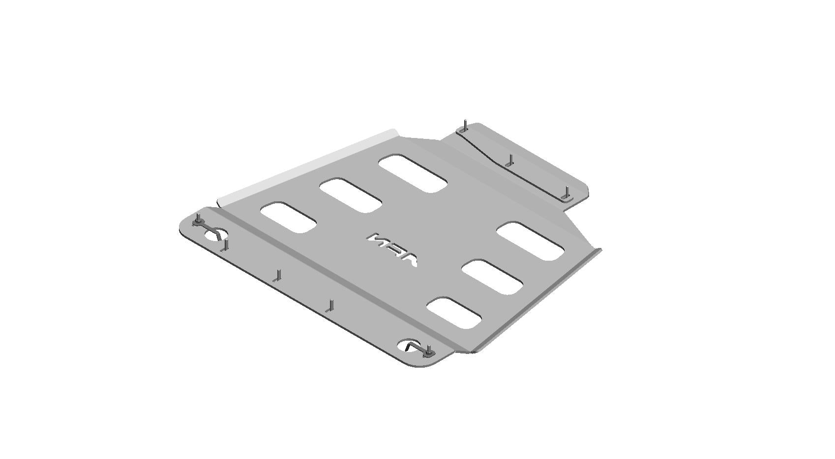Gear box skid plate Al. Mercedes X/Navara NP300
