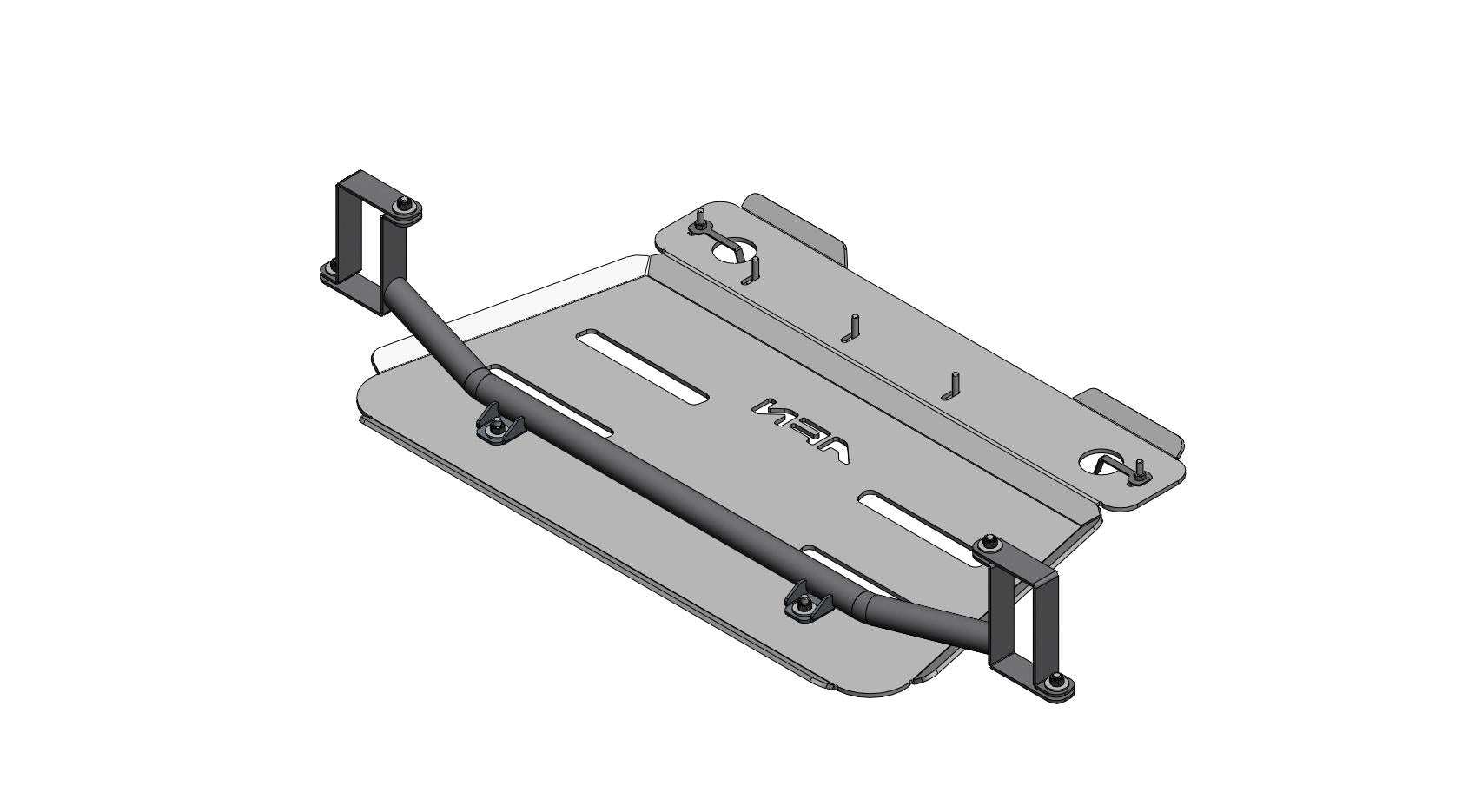 Transfer box skid plate Al. Mercedes X/Navara NP300