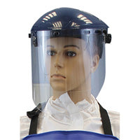 Proteção facial transparente de policabornato